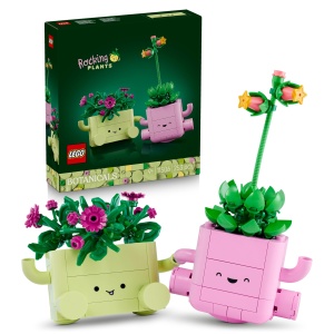 Set LEGO Botanicals - Plante Decorative cu 2 Flori si 2 Ghivece Pastelate