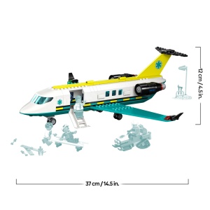 Set LEGO City - Avion de salvare cu 4 mini-figuri si accesorii, 403 piese - Img 8