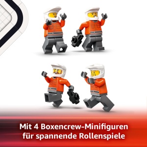 Set LEGO City Boxenstopp F1 cu Ferrari si 5 Minifiguri, 322 Piese - Img 6