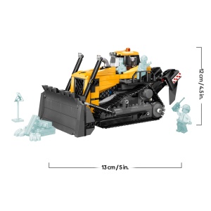 Set LEGO City Bulldozer Galben 60466 682 Piese cu Mini-Figuri si Accesorii - Img 8