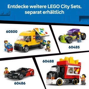 Set LEGO City Transporter de Puscariasi - 3 Minifiguri, Motocicleta, 198 Piese - Img 7