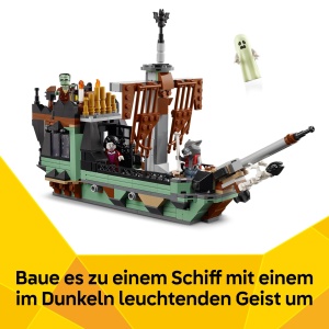 Set LEGO Creator Geisterhaus 3-in-1 cu 5 Minifigurine, 736 Piese - Img 7