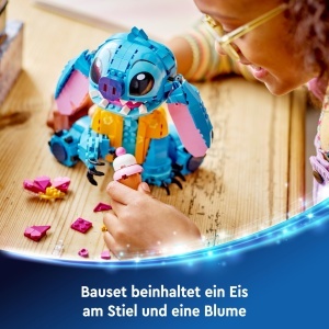 Set LEGO Disney Stitch 43249, Figurina cu Eiswaffel si Floare, 730 Piese - Img 5