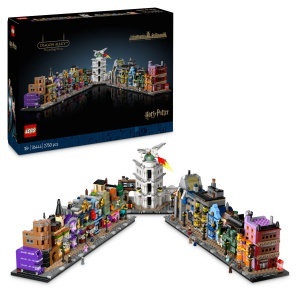 Set LEGO Harry Potter Winkelgasse 76444 cu 12 Mikrofiguri, 2750 piese