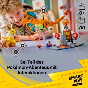 Set LEGO Interactiv Pokemon - Ultimul Duel Glurak Blitza, 751 Piese - Img 2