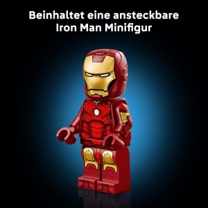 Set LEGO Marvel Iron Man Mark 3 - 1297 piese, figura mobila, cadou creativ - Img 4