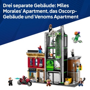 Set LEGO Marvel Spider-Man vs. Oscorp 76324 cu 8 Minifiguri, 808 Piese - Img 3