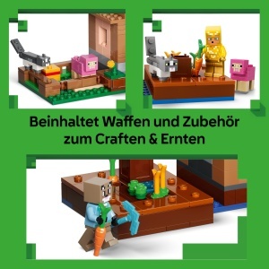 Set LEGO Minecraft - Atacul Magicianului asupra Satului 21596, 607 piese, 11 figurine - Img 7