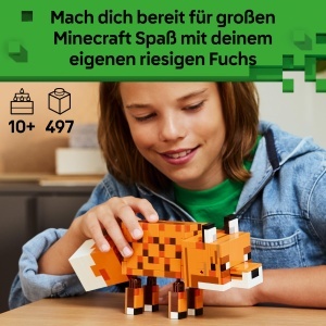 Set LEGO Minecraft Fuchs 21588, 497 piese, figura mobila pentru copii de 10 ani - Img 2