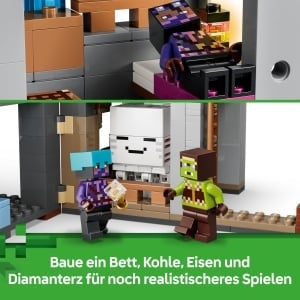 Set LEGO Minecraft Ghast-Station 21597, 754 piese, 8 figurine - Img 6