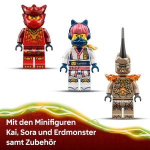 Set LEGO NINJAGO Kais Drachen-Mech Battle 71851 cu 3 Figurine, 85 Piese - Img 5