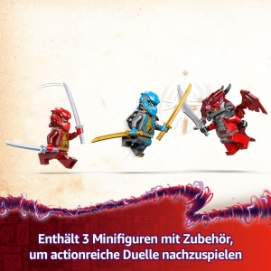 Set LEGO NINJAGO Kais Sturmreiter-Mech 71830 cu 3 Minifiguri, 333 Piese - Img 4