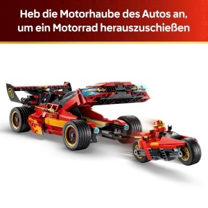 Set LEGO NINJAGO X-1 Ninja Supercar 71867 cu 3 Minifiguri, 691 Piese, 2-in-1 - Img 3