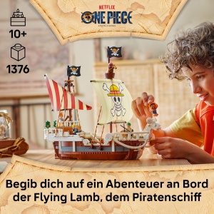Set LEGO ONE PIECE - Vasul Pirat Flying Lamb (75639) - 1376 piese, 5 figurine - Img 2