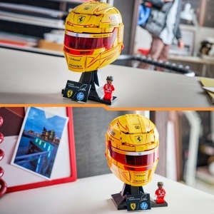 Set LEGO Scuderia Ferrari Helm Lewis Hamilton 43022, 884 piese, galben - Img 6
