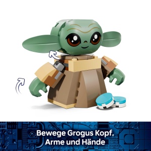 Set LEGO Star Wars 75443 Grogus Zuhause cu Figurina Grogu Katapult si Accesorii Creative - Img 6