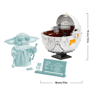 Set LEGO Star Wars Grogu in Repulsorwiege 75403, 1048 piese, cadou pentru copii 10 - Img 9