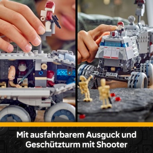 Set LEGO Star Wars Juggernaut 75413, 813 piese, cu 5 figurine si lumina - Img 5