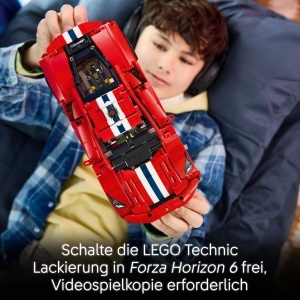 Set LEGO Technic Ferrari 488 Pista - 882 piese, V8, cu Lenkung - Img 5