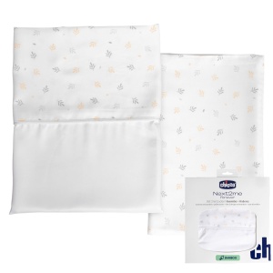 Set lenjerie Chicco din fibra de bambus compatibil Next2Me Forever 58x110 cm