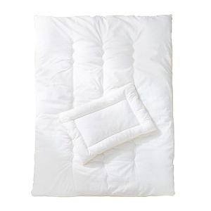 Set lenjerie pentru copii Roba 4 Anotimpuri - Patura 100x135 cm Perna 40x60 cm Alb - Img 2