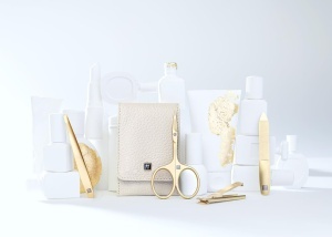 Set Manichiura ZWILLING 4 piese in etui din piele naturala, bej, premium - Img 2