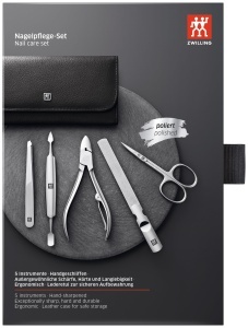 Set manichiura ZWILLING 5 piese, instrumente din otel inoxidabil, negru - Img 6