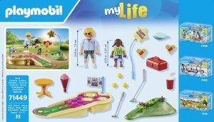 Set Minigolf PLAYMOBIL myLife 71449, pentru copii de la 4 ani, cu accesorii incluse - Img 5
