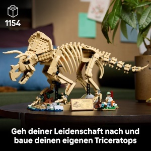Set model Triceratops LEGO Jurassic World 77985, 1154 piese, decoratiune birou - Img 2