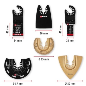 Set Multitool Einhell 6 piese Accesorii Diverse pentru Taiere si Slefuire - Img 12