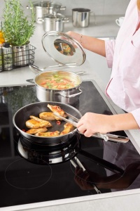 Set oale si tigai ROSLE Elegance, 10 piese, inox, compatibil inductie, cu capac de sticla - Img 9