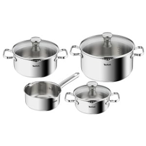Set oale Tefal Duetto A705A8 7 piese otel inoxidabil compatibil inductie
