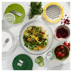 Set pentru prepararea salatelor Joseph Joseph Multi-Prep 4 functii compact multicolor - Img 5
