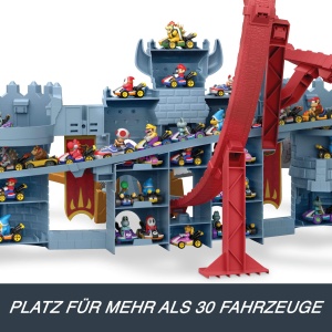 Set Pista Hot Wheels Mario Kart Bowsers Festung cu Vehicul Die-Cast Kamek 164 - Img 3