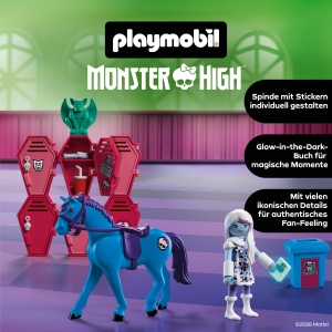Set PLAYMOBIL Monster High Abbey Bominable cu Spinde si Glow-in-the-Dark - Img 3