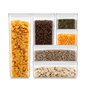 Set recipiente depozitare Bodum CANTEEN 6 piese BPA-free stivuibile transparente