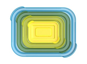 Set recipiente din sticla Joseph Joseph Nest 4 piese multicolor rezistent la temperaturi extreme - Img 2