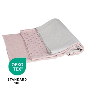 Set scutece textile roba Lil Planet 80x80 cm 100 bumbac organic certificare GOTS rozmovgri - Img 7