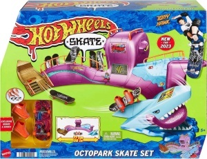 Set Skate Hot Wheels Octopark - Oktopus, Grind-Rails, 1 Board, 1 Pereche Pantofi