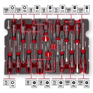 Set Surubelnite Einhell 17 Piese Crom-Vanadiu Capete Precise si Design Compact - Img 3