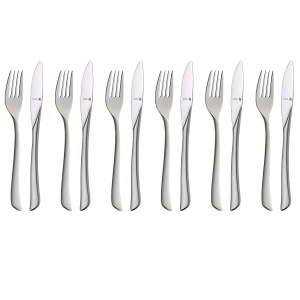 Set tacamuri desert WMF Virginia 12 piese Cromargan protect rezistent la zgarieturi