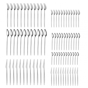 Set tacamuri Karaca Moongate 84 piese pentru 12 persoane din otel inoxidabil 316 - Img 3