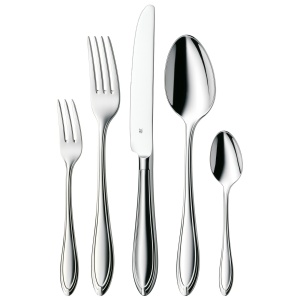 Set tacamuri WMF Verona 60 piese pentru 12 persoane otel inoxidabil Cromargan finisaj lucios