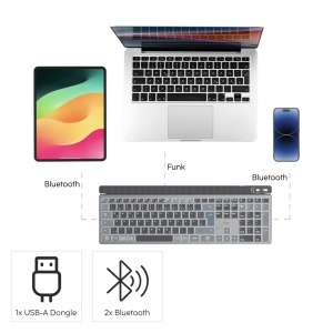 Set Tastatura si Maus Hama Multi-Device, Wireless, Negru, Ergonomic - Img 8