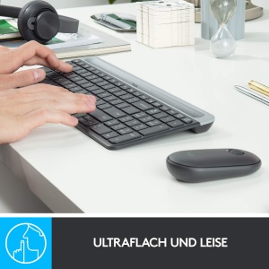 Set Tastatura si Maus Logitech MK470 Slim Combo, Design Compact, Wireless - Img 3