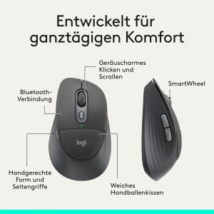 Set Tastatura si Maus Logitech Signature Comfort MK880, Bluetooth, Ergonomic - Img 7