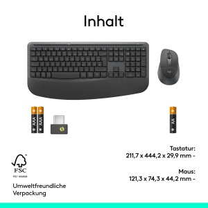 Set Tastatura si Maus Logitech Signature Comfort MK880, Ergonomic, Wireless, Silentios - Img 14