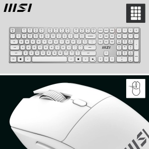 Set Tastatura si Maus MSI Forge K210 Wireless, Alb, 2.4 GHz, Rechargeabil - Img 2