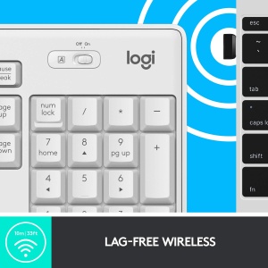 Set Tastatura si Mouse Logitech MK295, tehnologie SilentTouch, culoare alb - Img 5