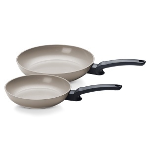 Set tigai Fissler Ceratal Evo Classic, 2 piese, 24 si 28 cm, gri